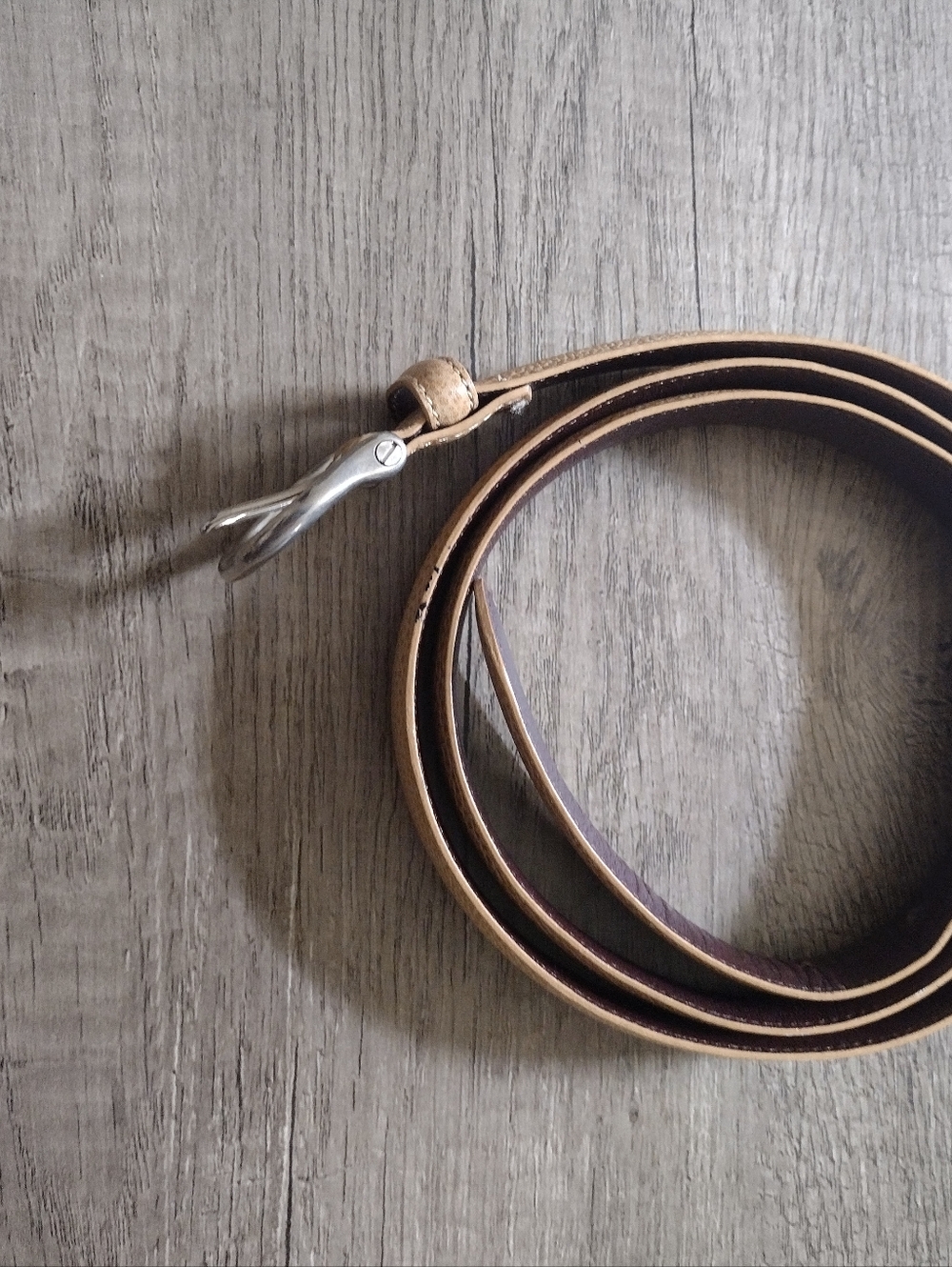 Vintage Coach Calfskin Belt Style 8567 Tan with Silver Tone Buckle Size XL - Picture 2 of 9